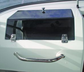 The passenger side has a glove box with Perspex lid and grab rail as standard.